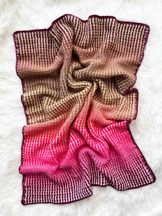 Ebb & Glow Blanket Crochet Pattern