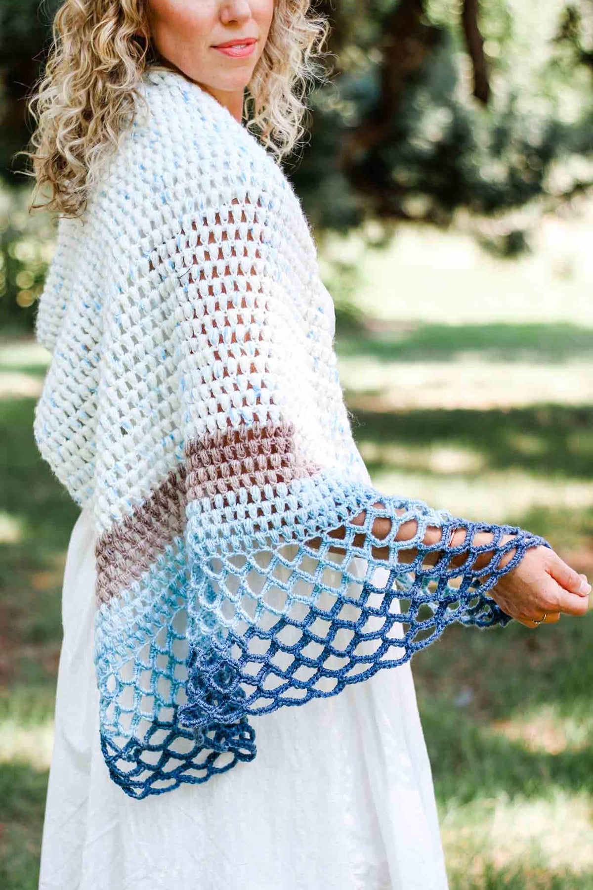 Rising Tide Shawl Crochet Pattern