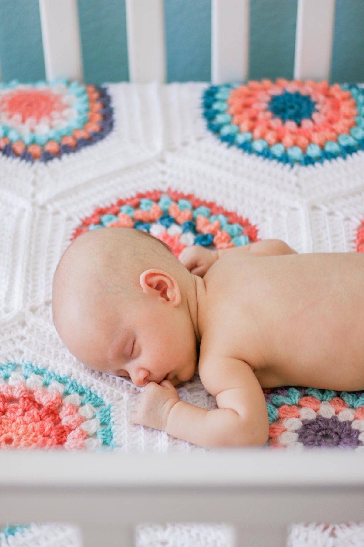 Grandmother's Flower Garden Quilt Crochet Pattern
