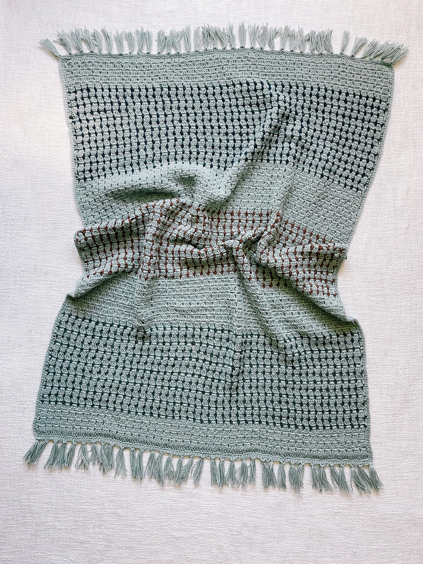 Block Stitch Blanket Crochet Pattern