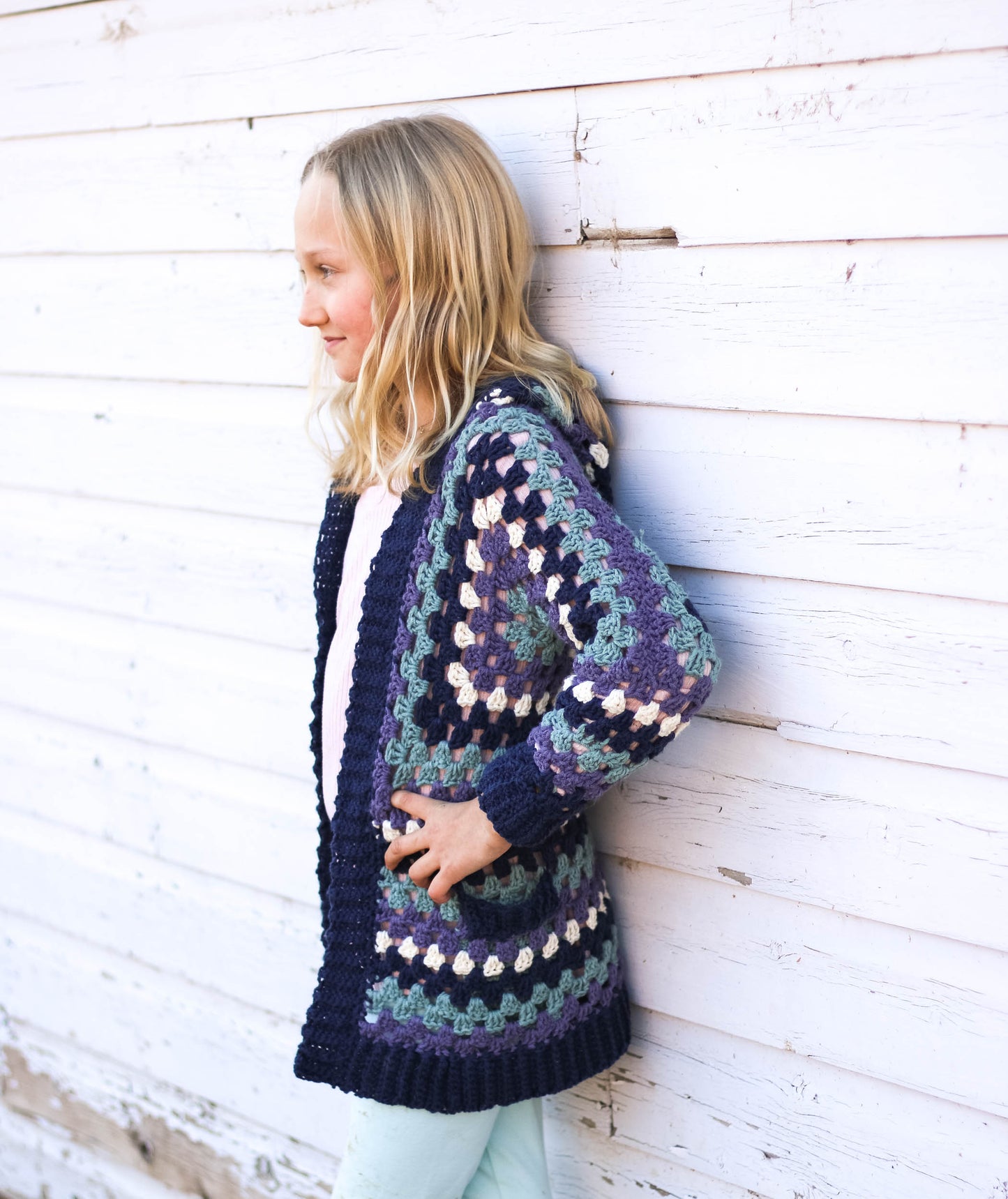 Kids Campfire Cardigan Crochet Pattern