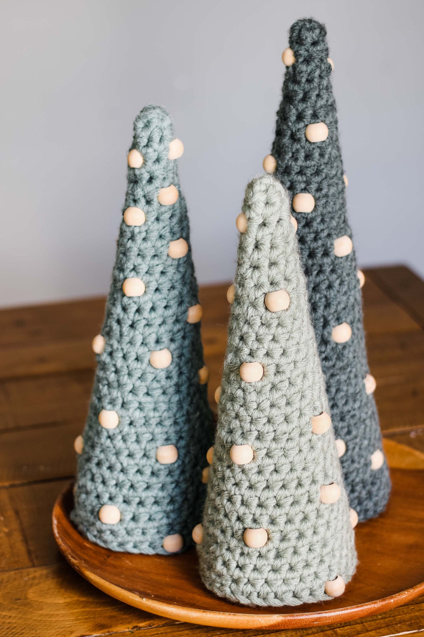 Beads and Baubles Christmas Trees Crochet Pattern