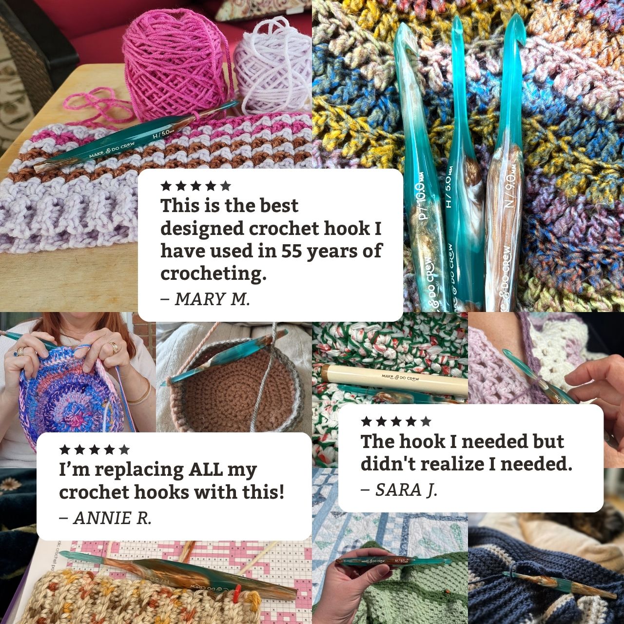 Limited Edition Resin Crochet Hooks