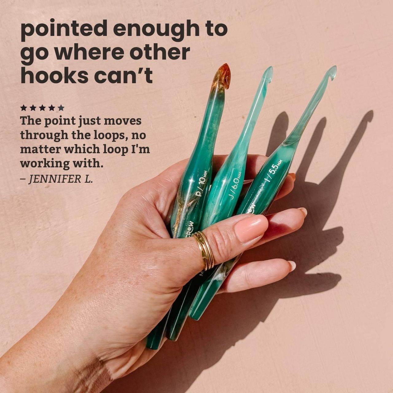 Limited Edition Resin Crochet Hooks