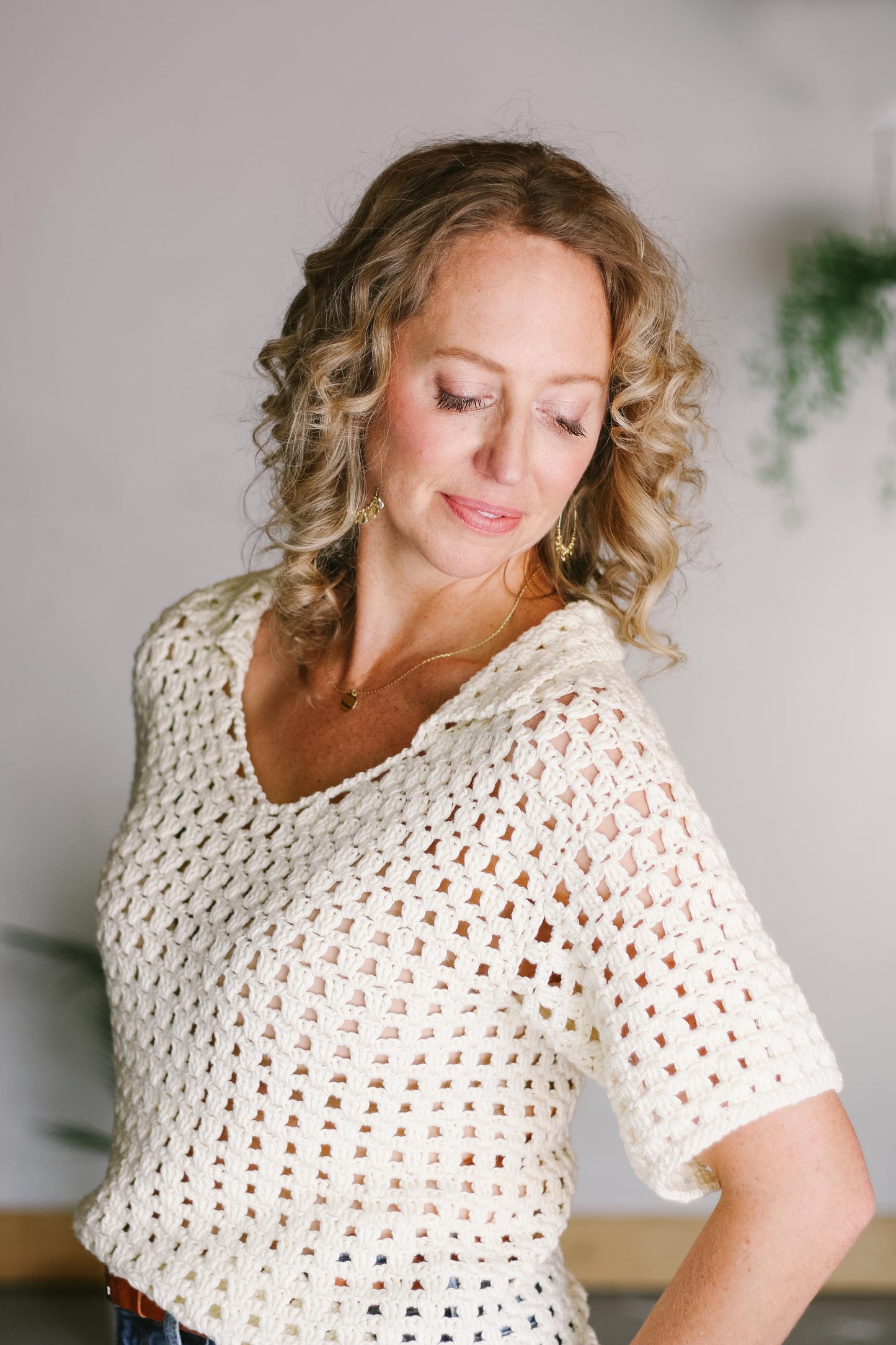 Monterey Collared Tee Crochet Pattern