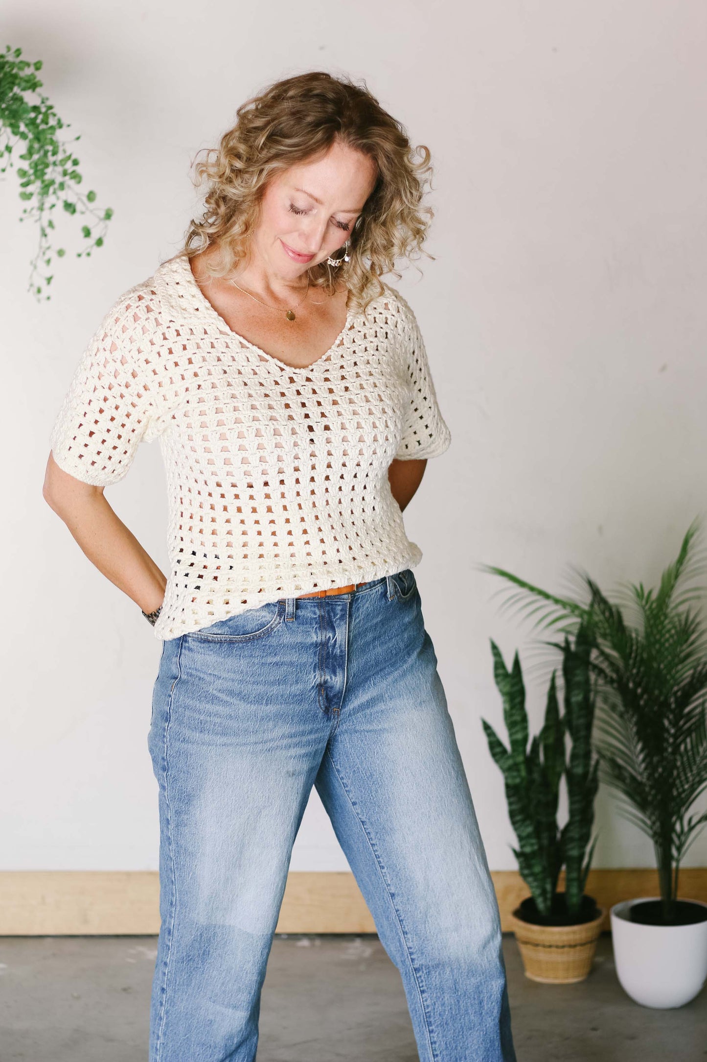 Monterey Collared Tee Crochet Pattern
