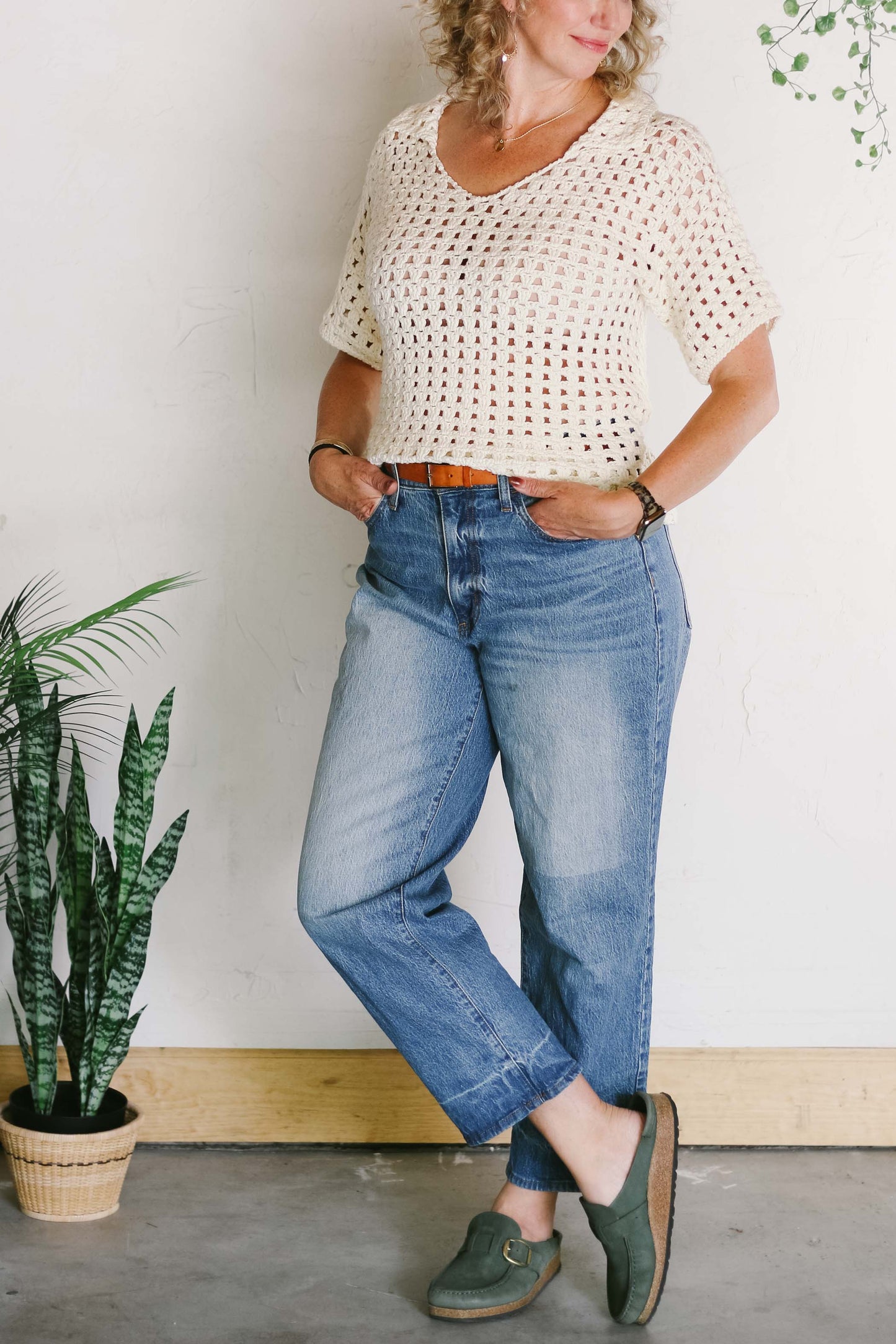 Monterey Collared Tee Crochet Pattern