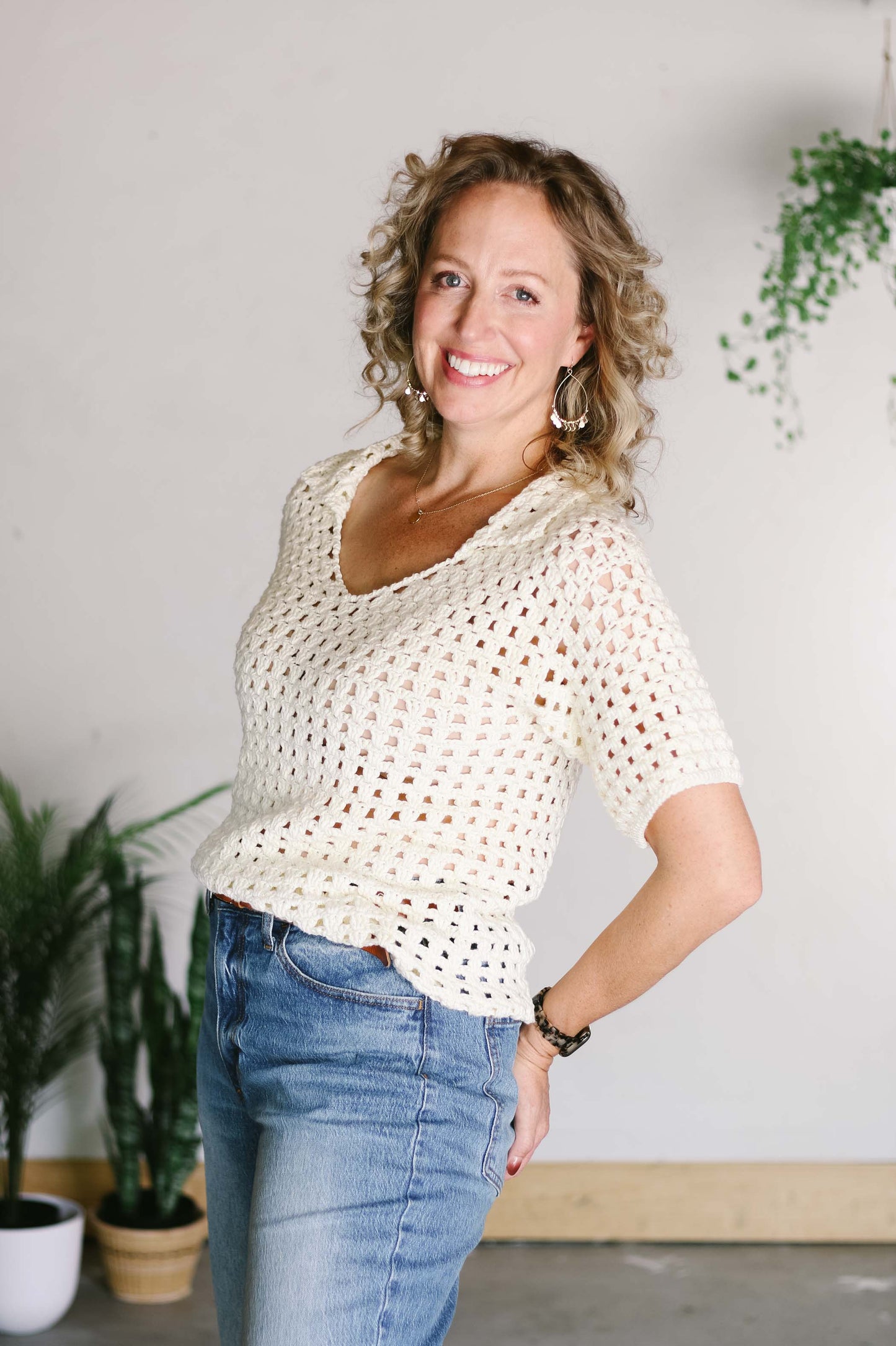 Monterey Collared Tee Crochet Pattern