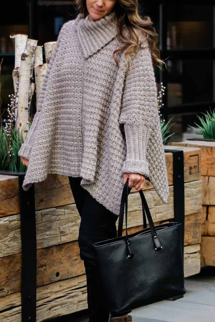 Alpine Poncho Crochet Pattern