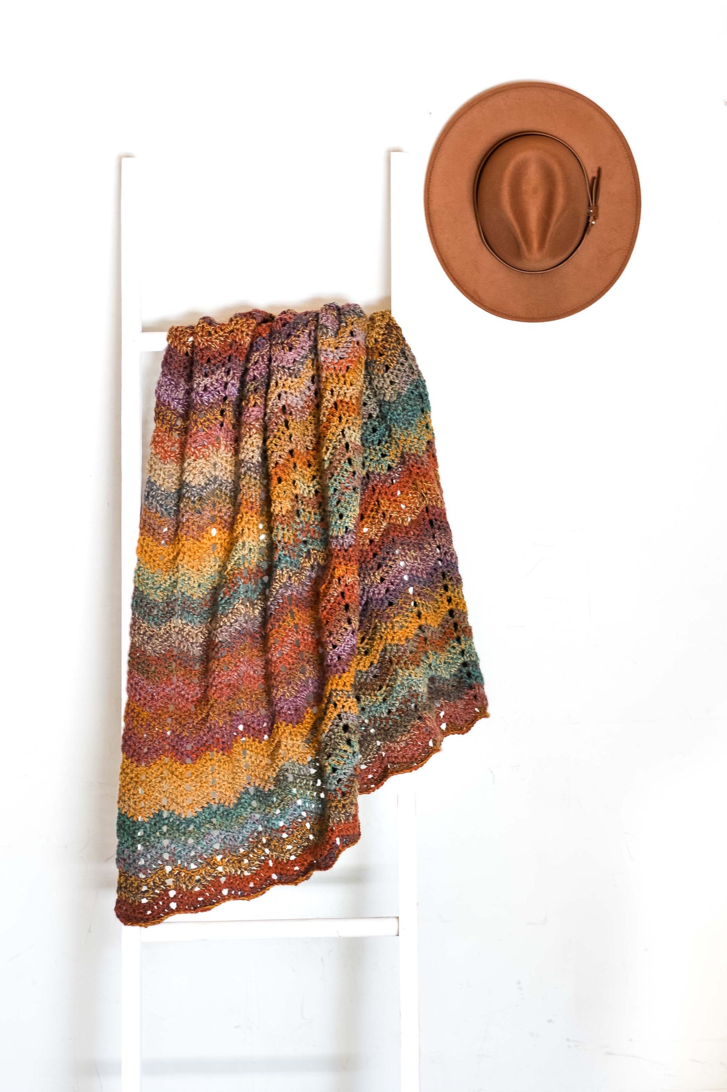 Mesa Ripple Blanket Crochet Pattern
