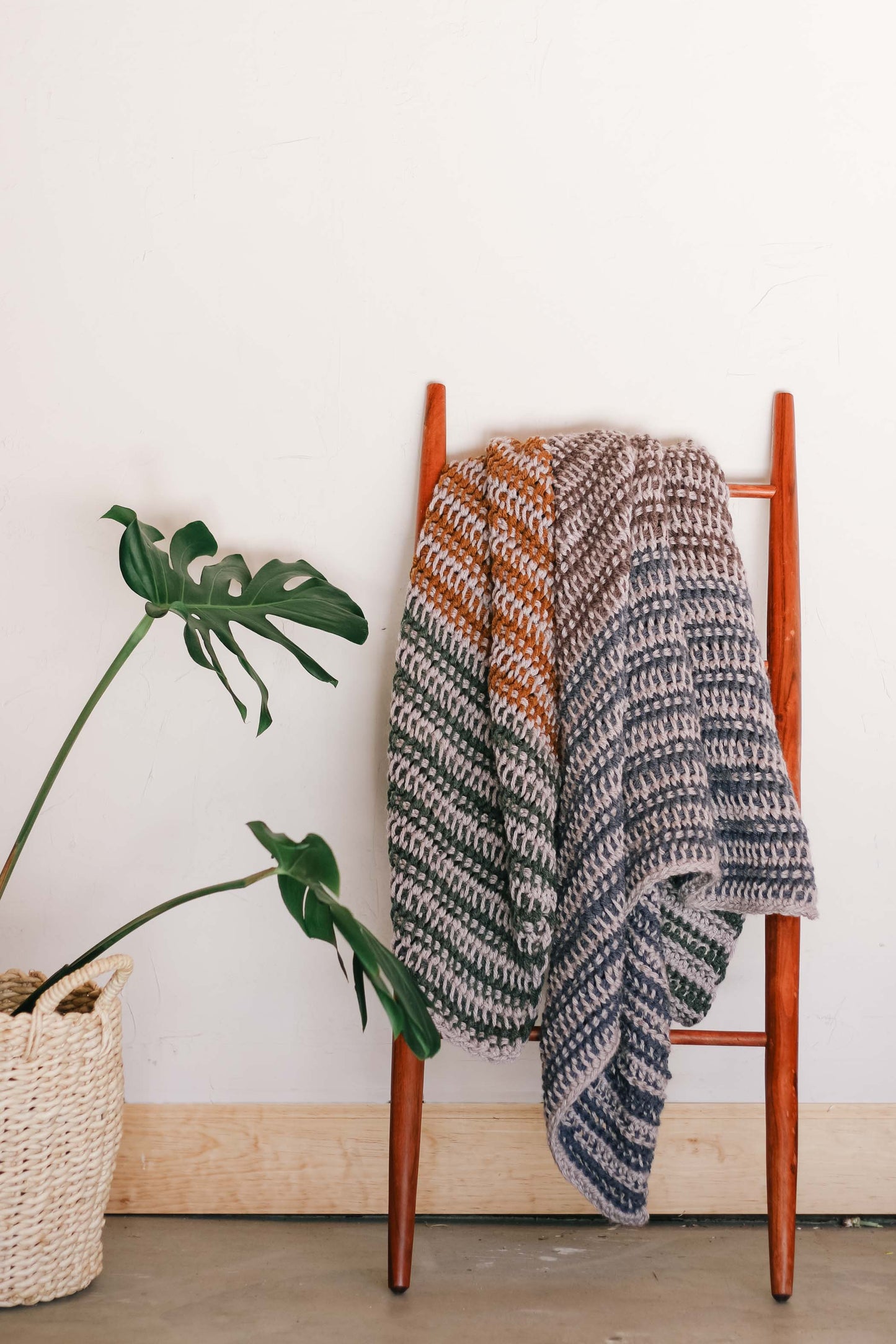Woven Stripes Throw Crochet Pattern