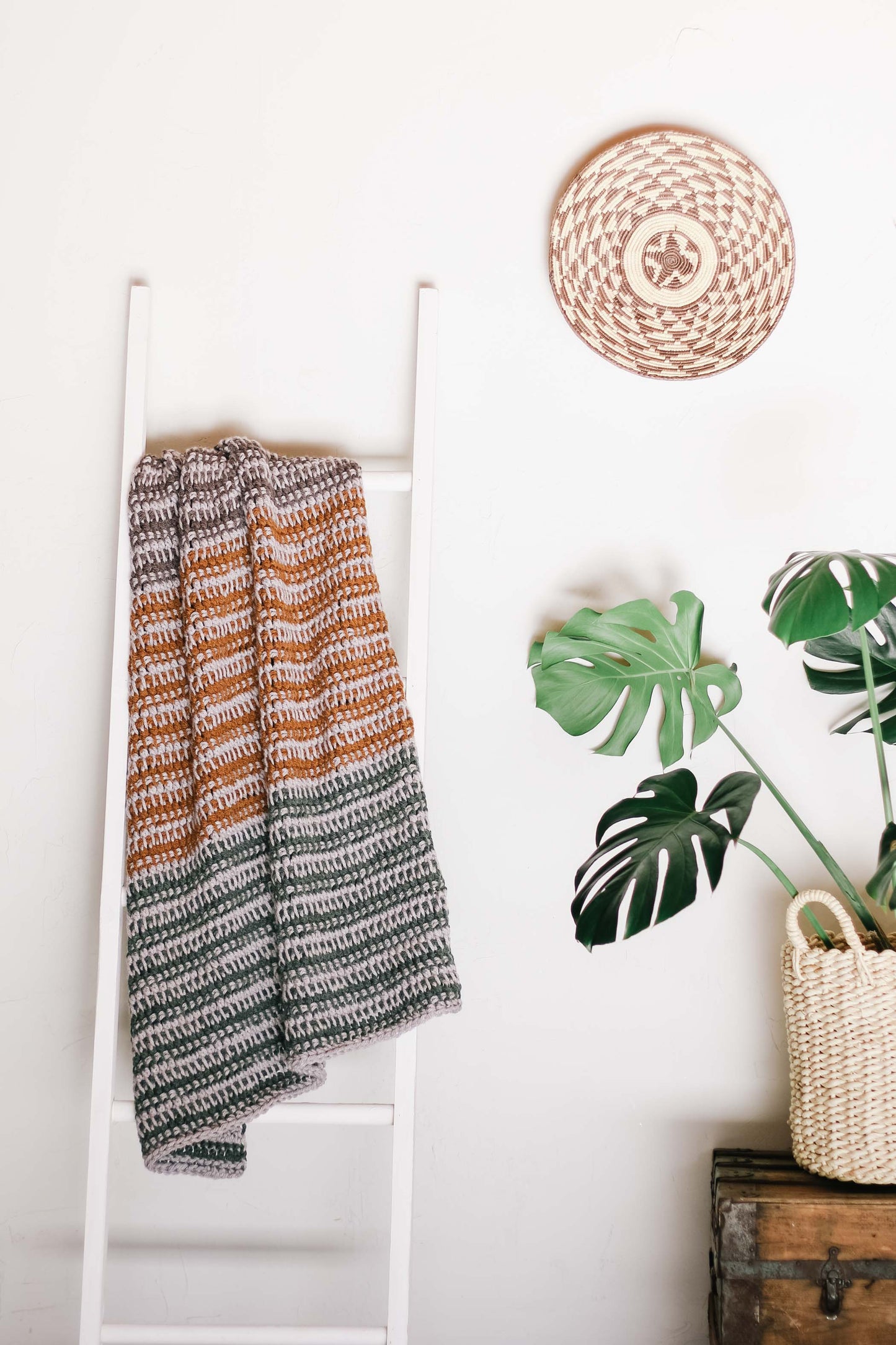 Woven Stripes Throw Crochet Pattern