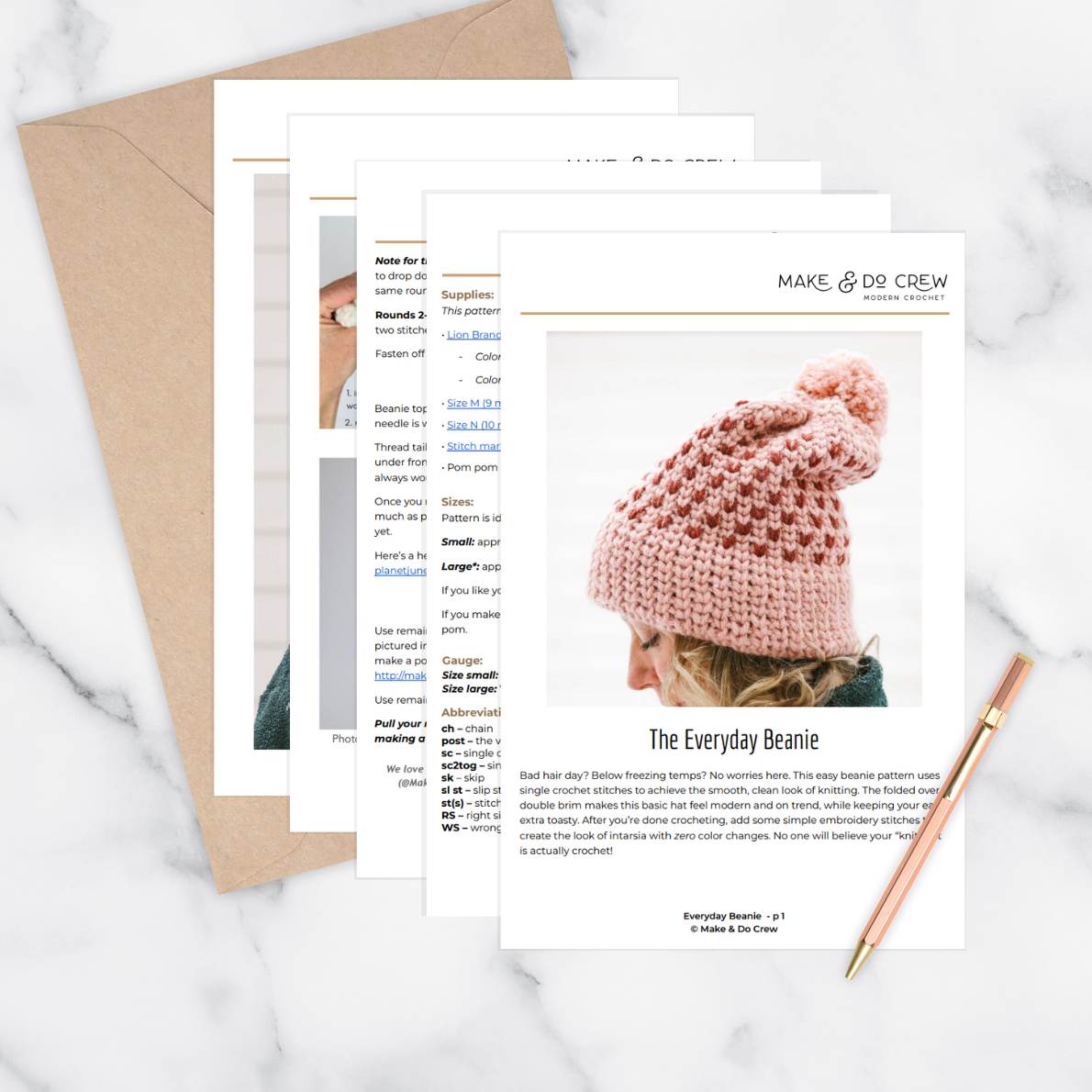 Everyday Beanie Crochet Pattern