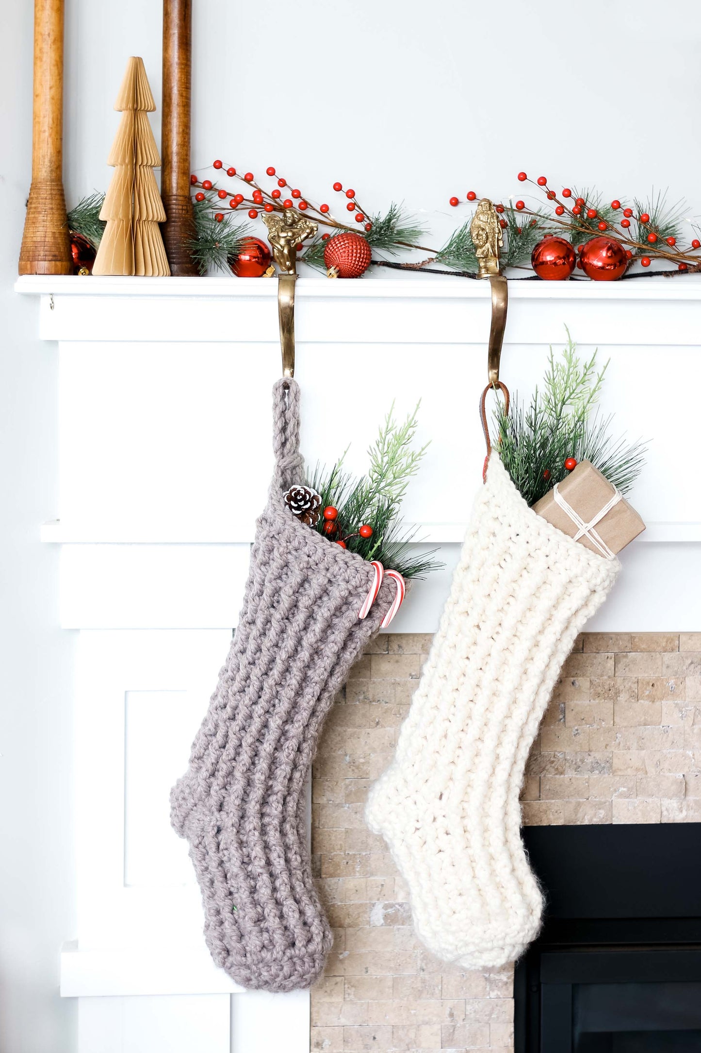 Holly Jolly Hurry Stocking Crochet Pattern