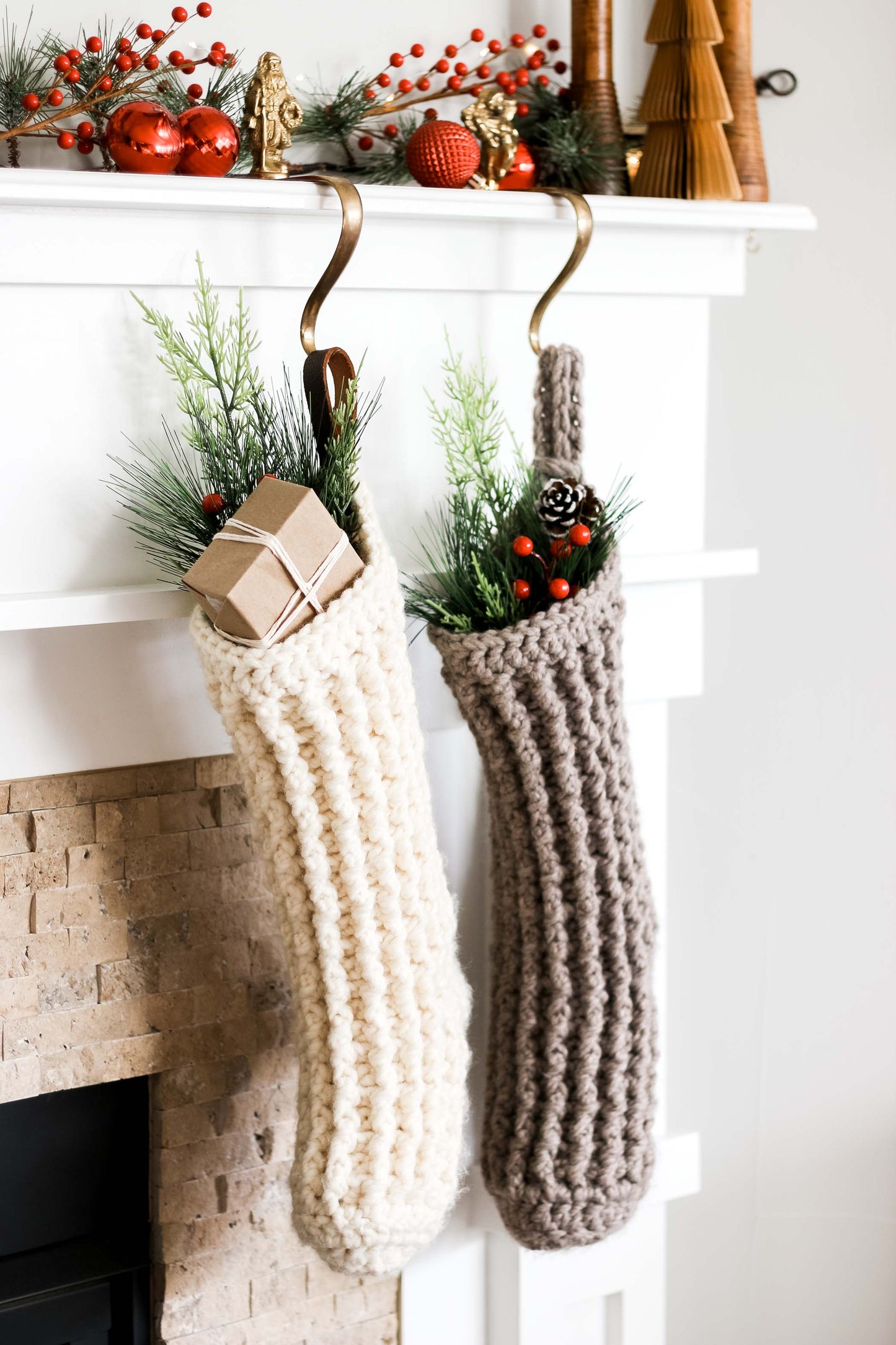 Holly Jolly Hurry Stocking Crochet Pattern