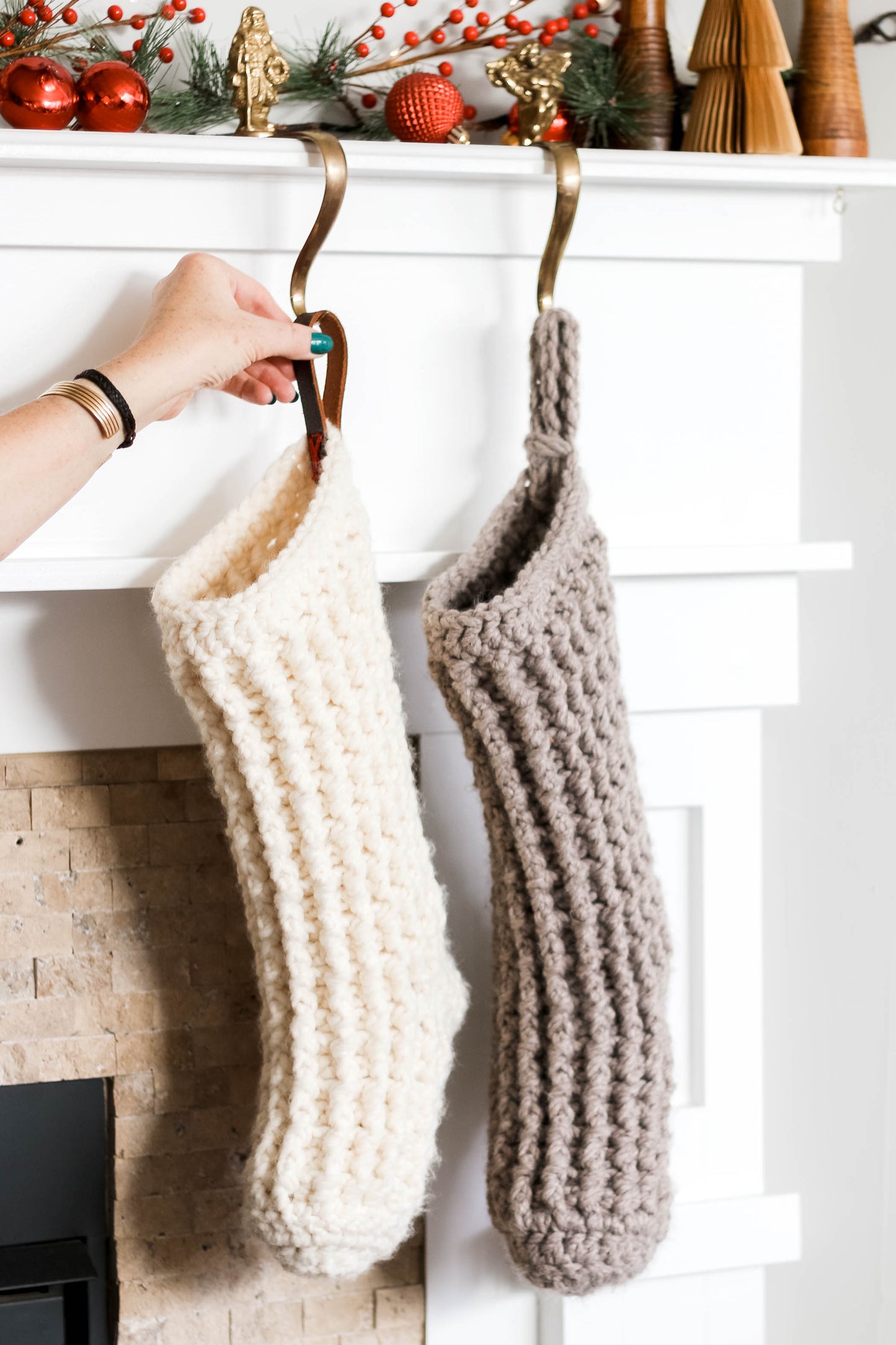 Holly Jolly Hurry Stocking Crochet Pattern