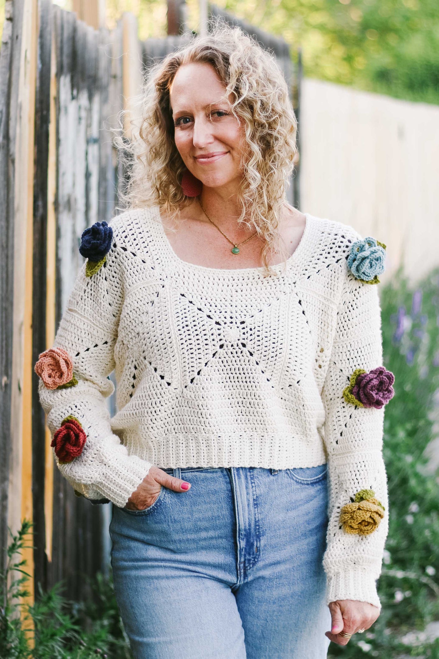 Full Bloom Pullover Crochet Pattern E-book