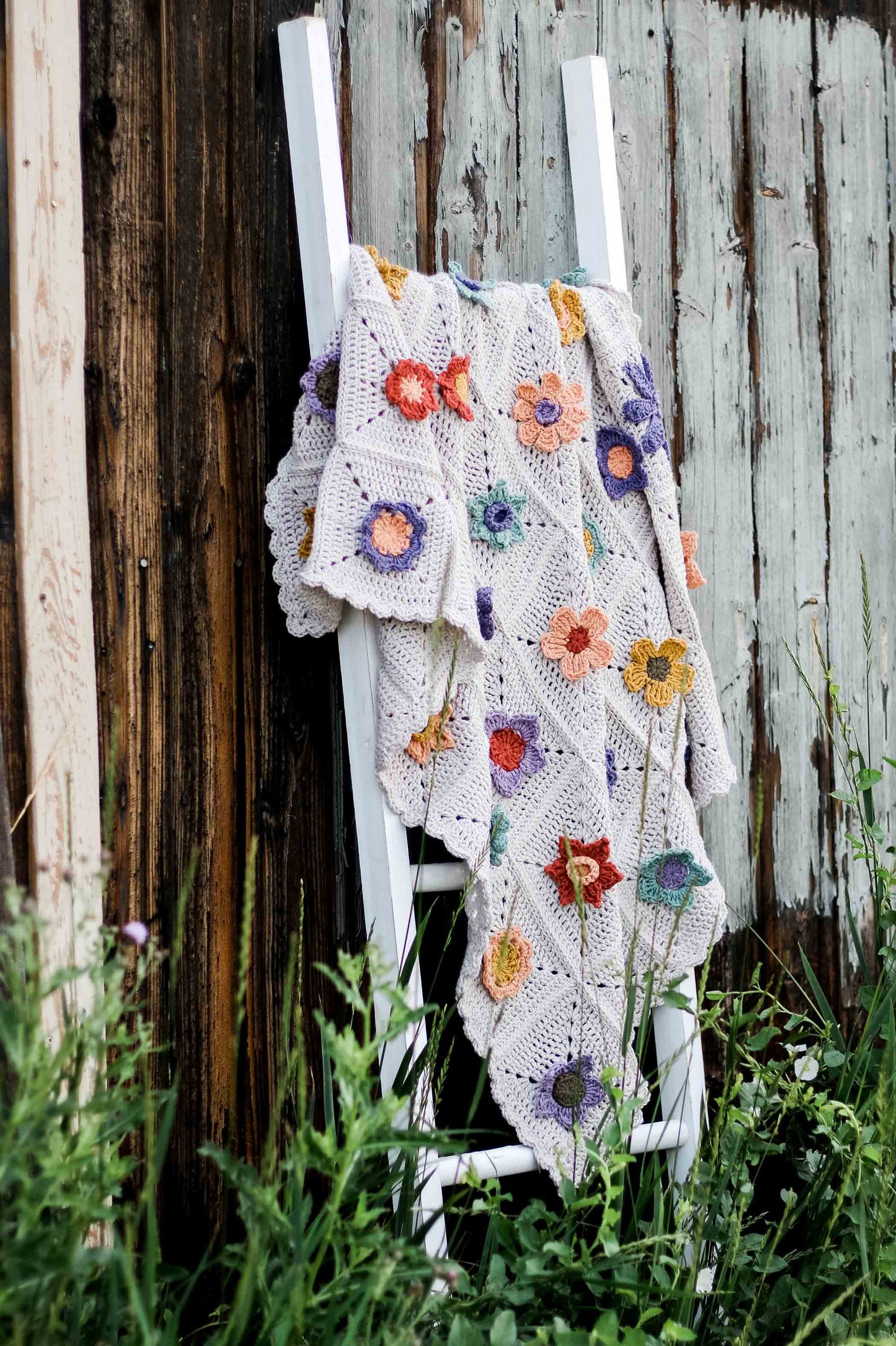 The Gathered Garden Blanket Pattern E-book