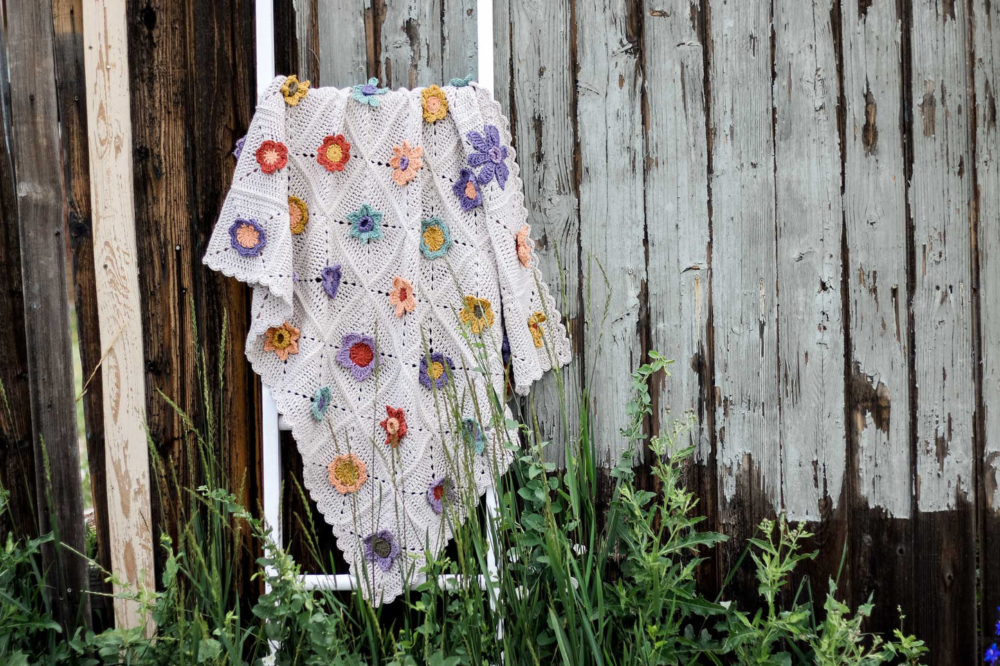 The Gathered Garden Blanket Pattern E-book