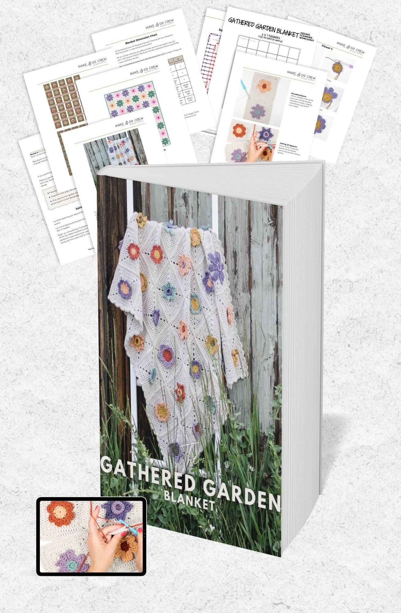 The Gathered Garden Blanket Pattern E-book