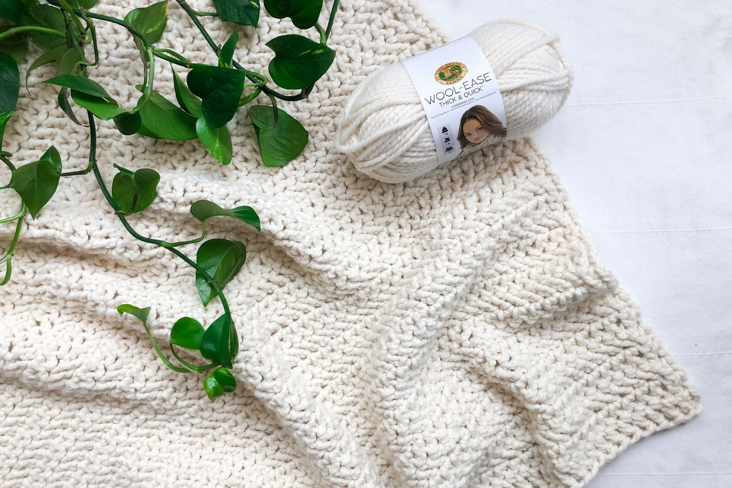 Luxe Herringbone Blanket Crochet Pattern