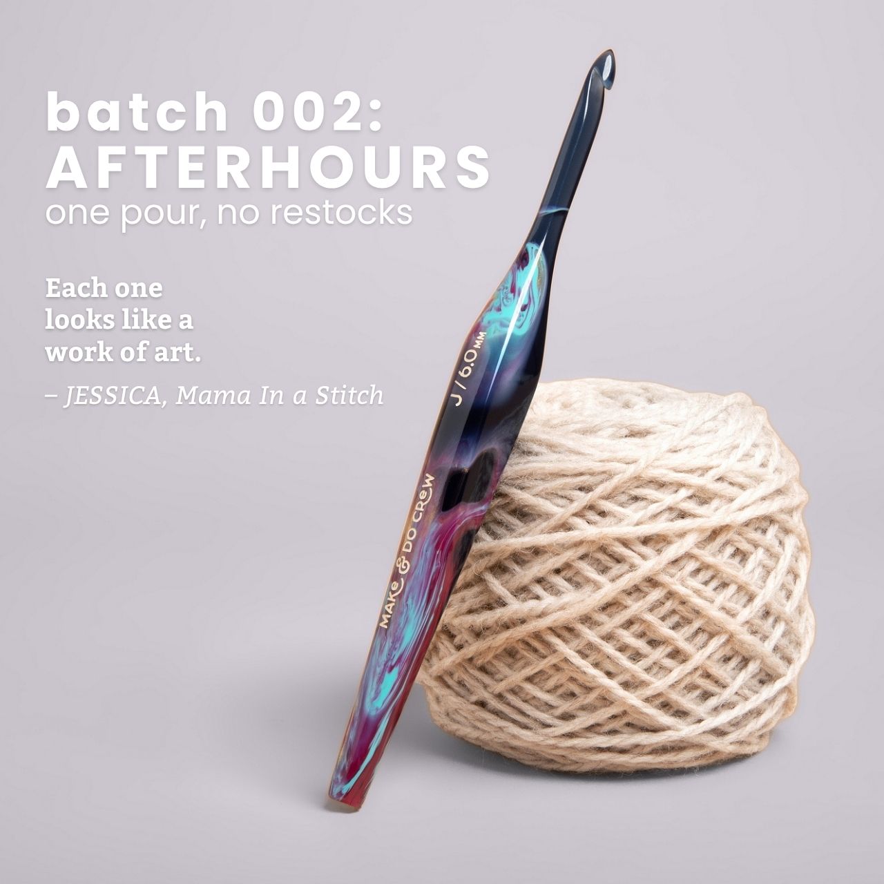 Limited Edition Resin Crochet Hooks