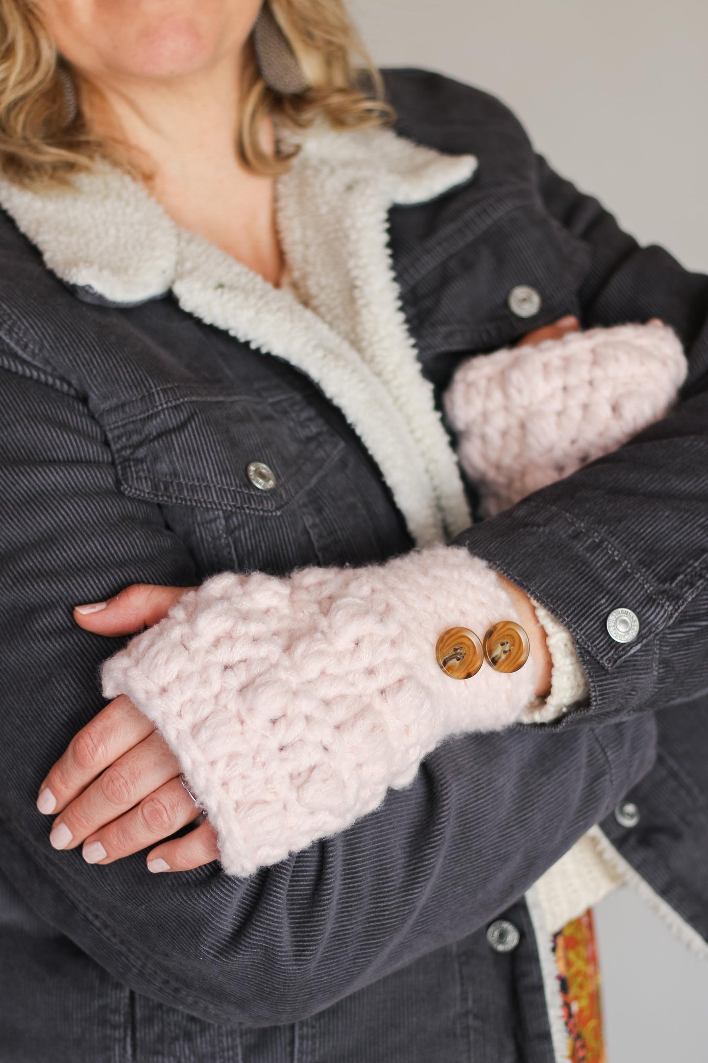 Crochet Newsboy Hat + Hand Warmers