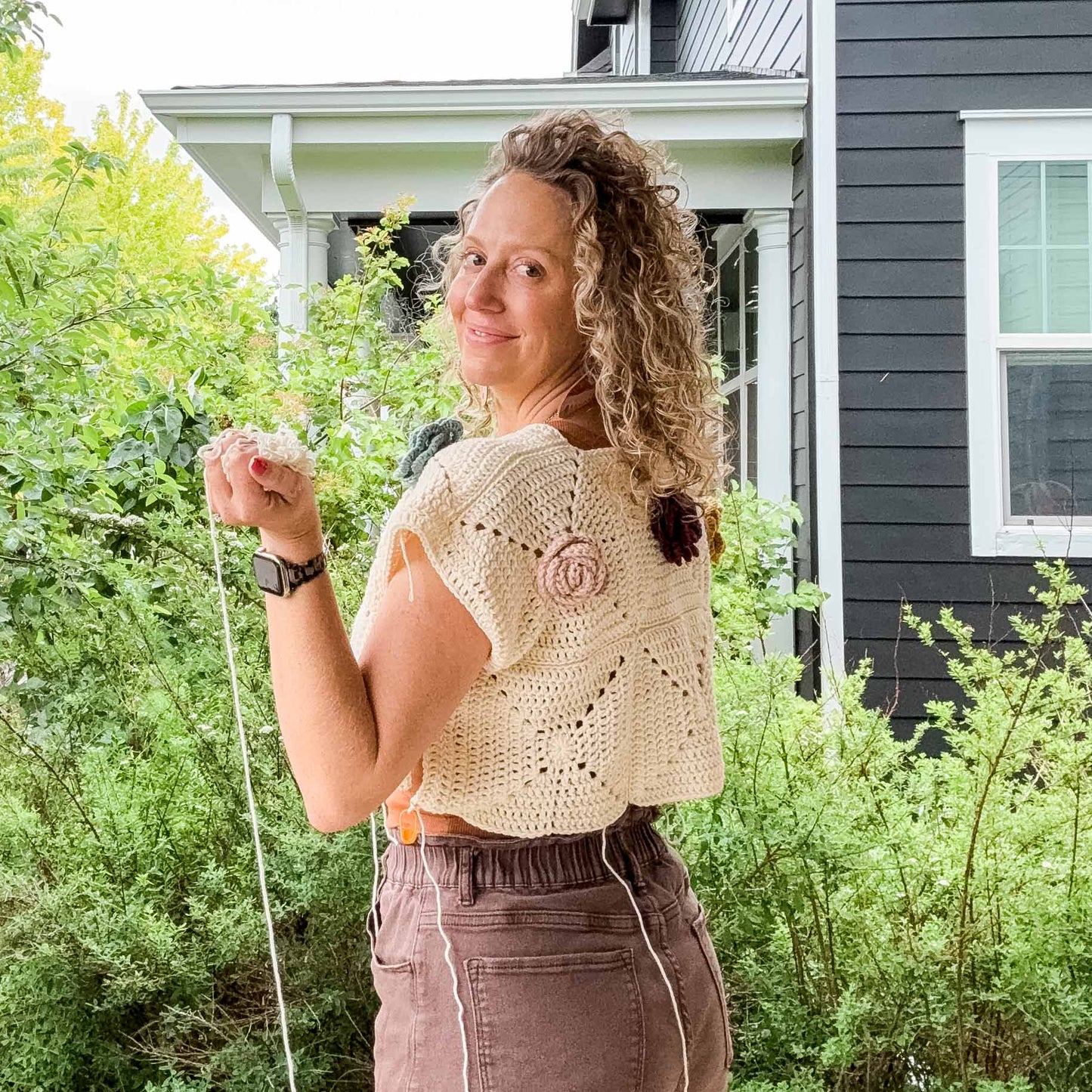 Full Bloom Pullover Crochet Pattern E-book
