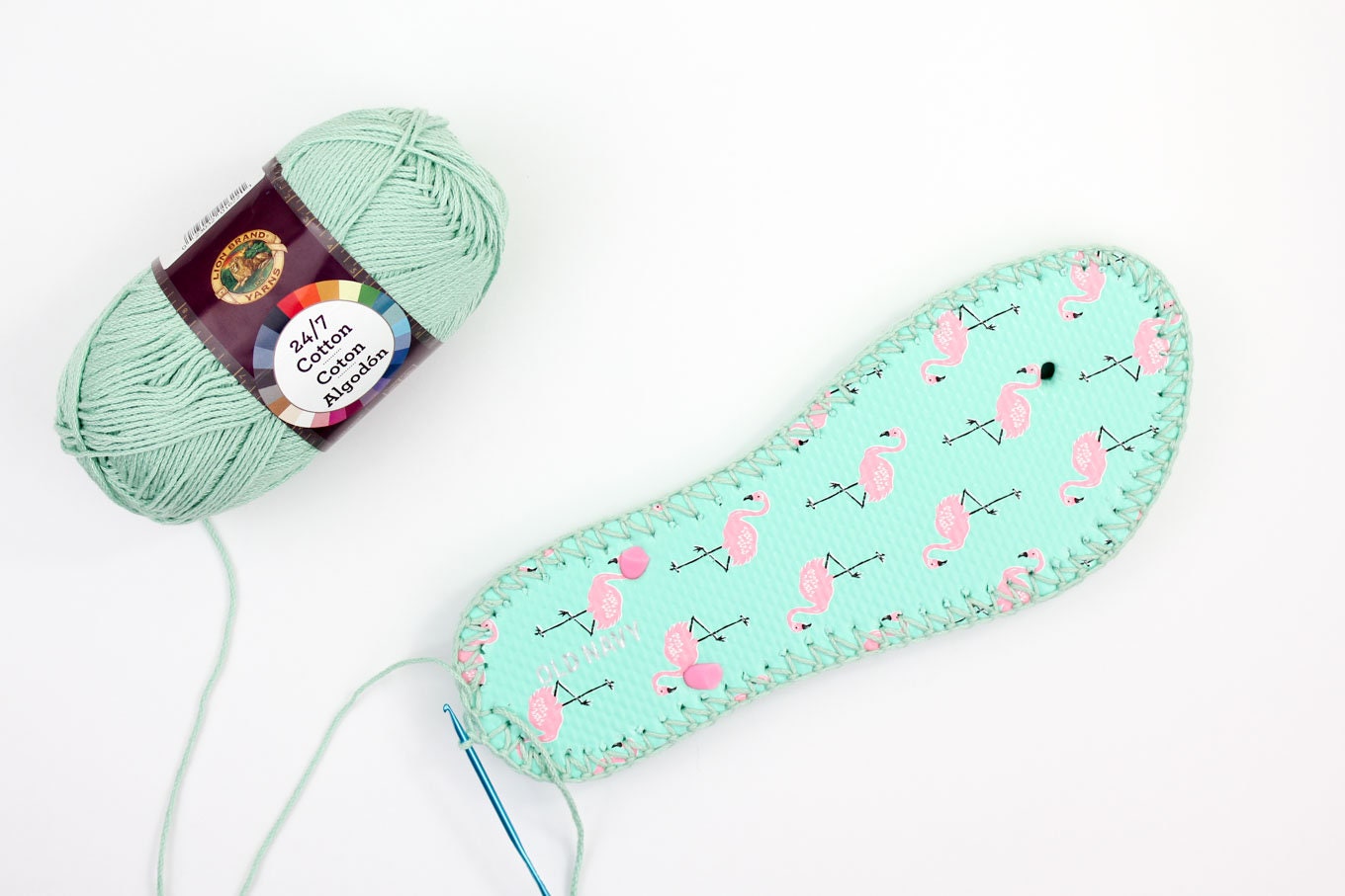 Summer Slippers With Flip Flop Soles Crochet Pattern