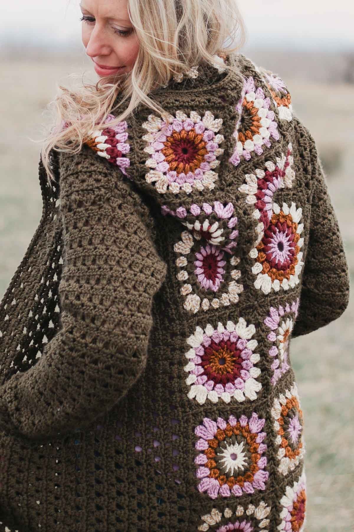 Revival Granny Square Cardigan Crochet Pattern
