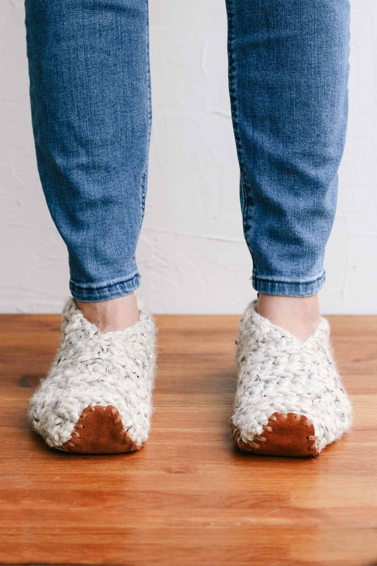 Magic Rectangle Crochet Slippers Pattern