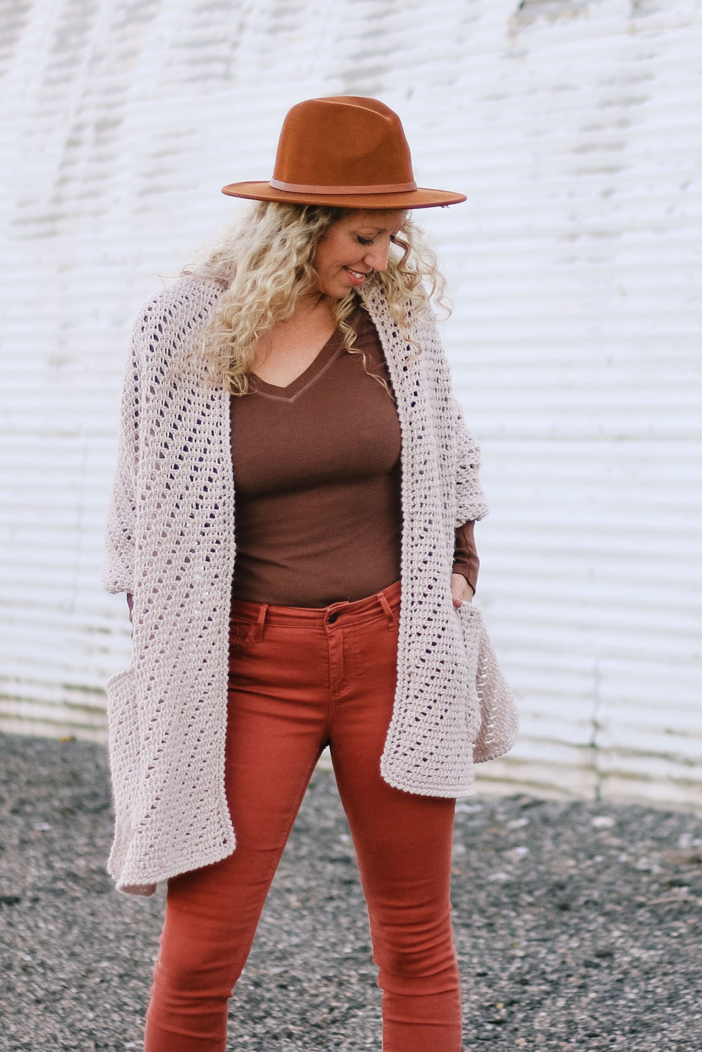 Stay at Home Pocket Shawl Crochet Pattern