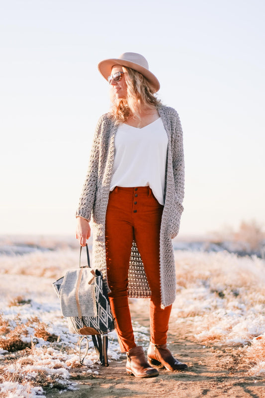 Elevation Duster Cardigan Crochet Pattern