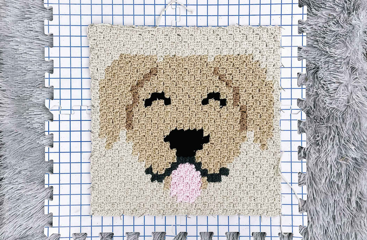 Golden / Labrador Retriever Dog Blanket Crochet Pattern