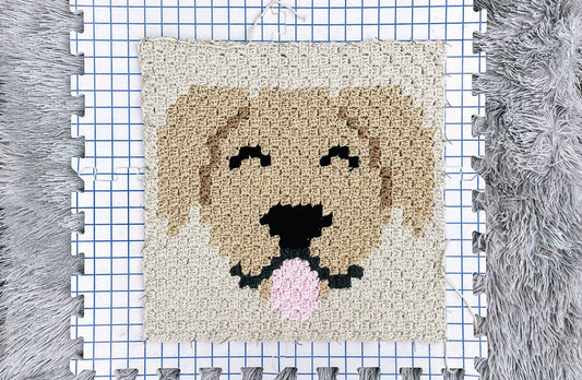 Golden / Labrador Retriever Dog Blanket Crochet Pattern