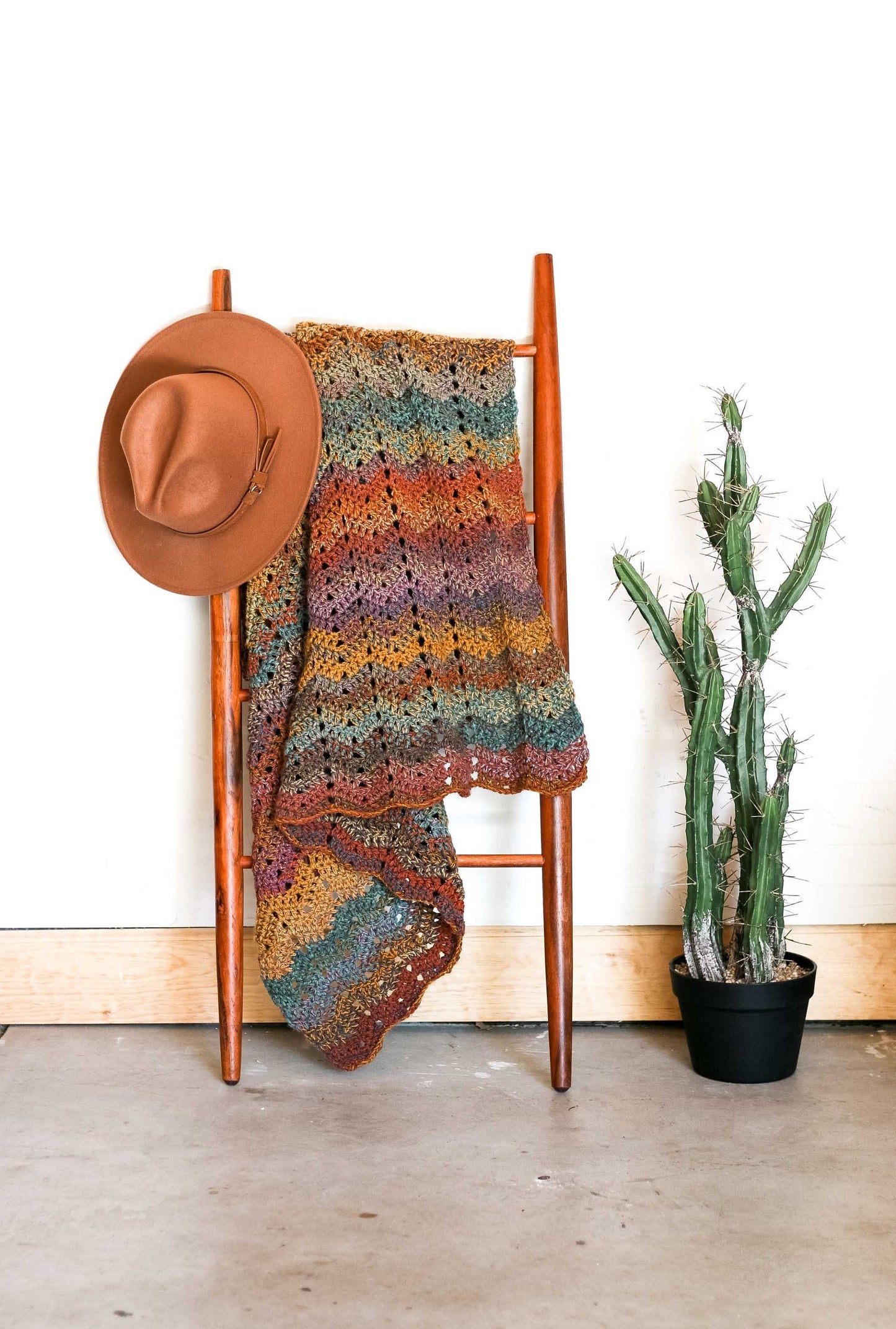 Mesa Ripple Blanket Crochet Pattern